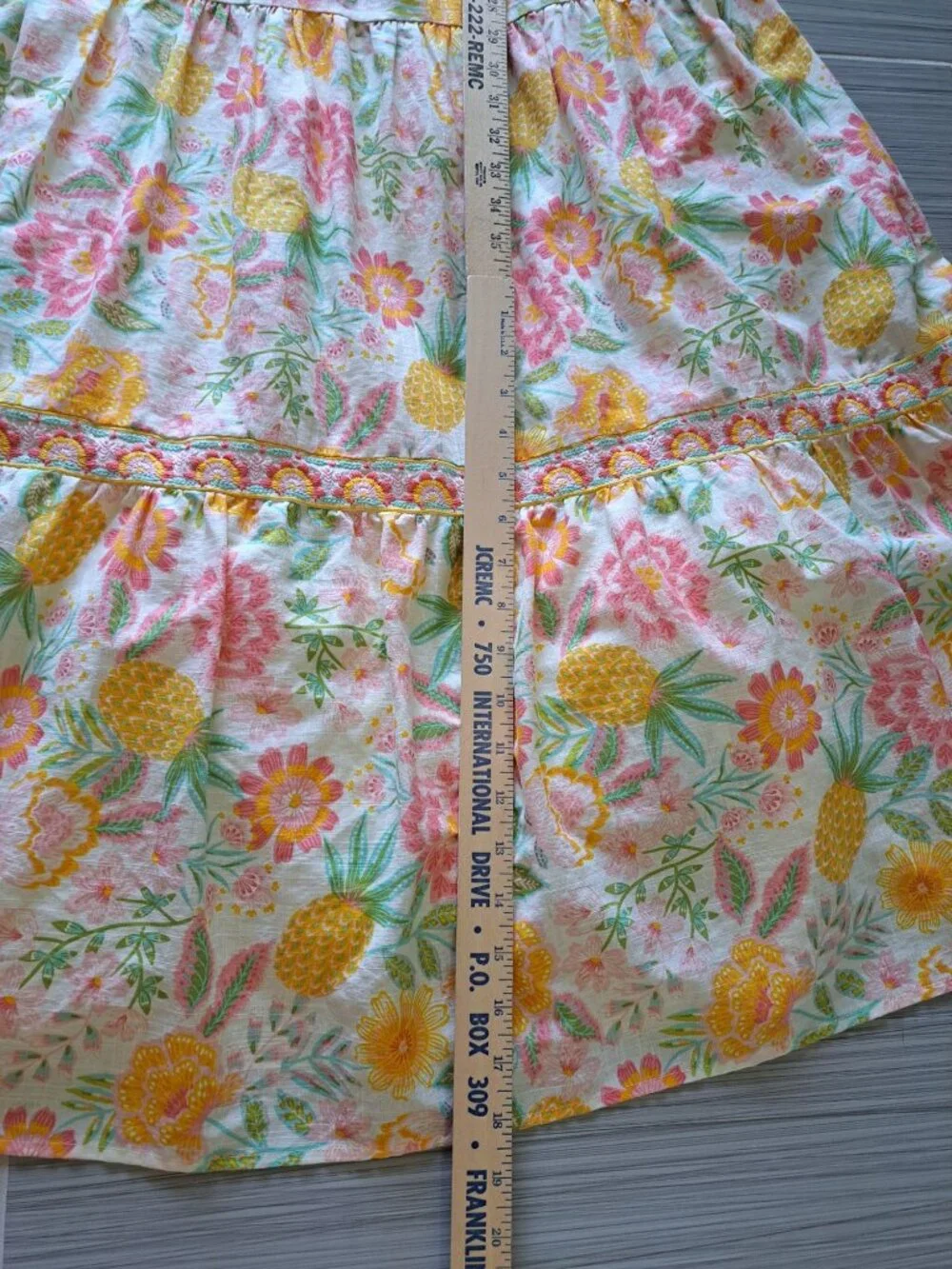 Rachel Zoe Embroidered Maxi Dress Tiered Womens Floral Size 6 Pastel Cottagecore - Picture 15 of 15